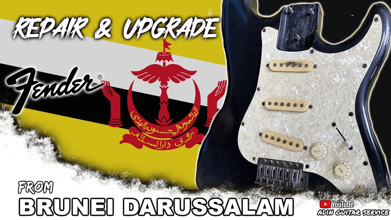 FROM BRUNEI TO INDONESIA, SERVICE & UPGRADE || FENDER GUITAR