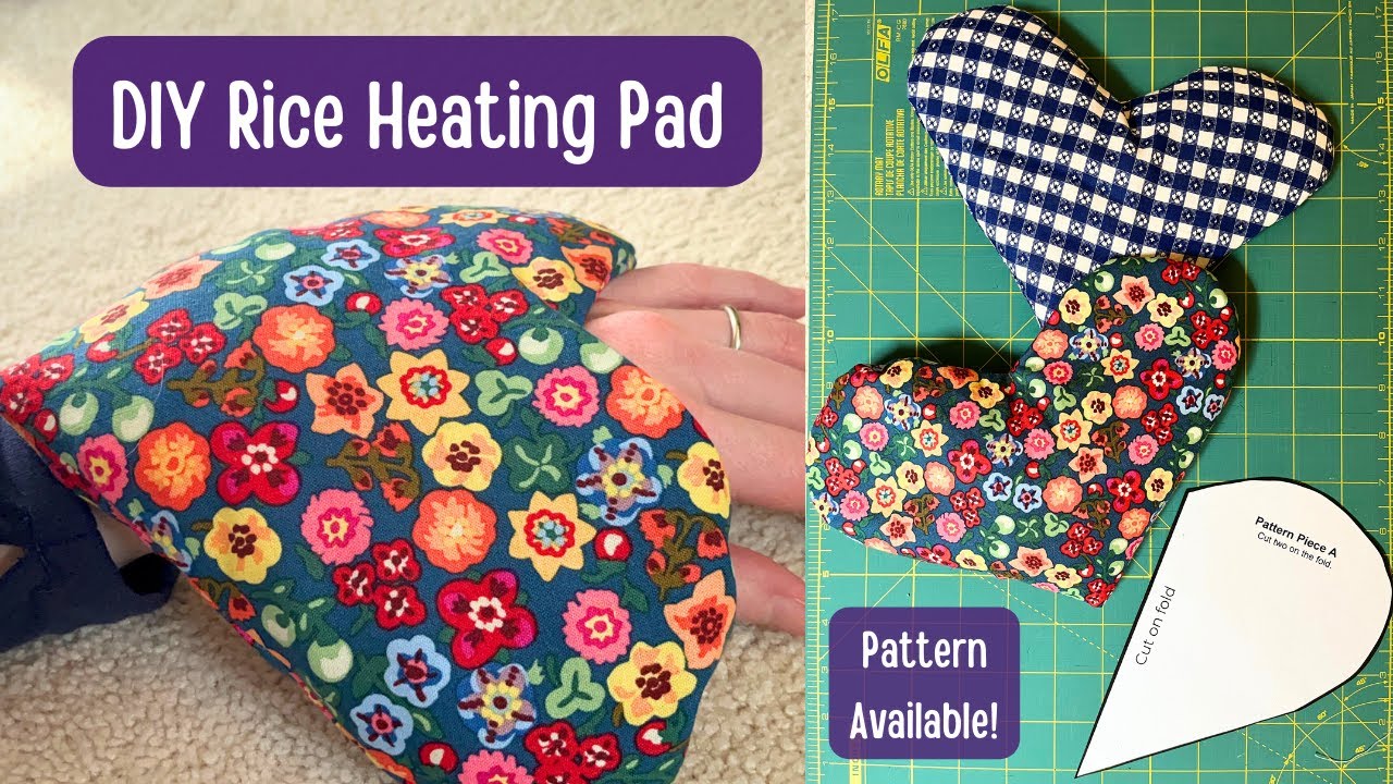DIY Heart-Shaped Heating Pad ❤️ | Easy Rice-Filled Gift Idea | Beginner Sewing Project