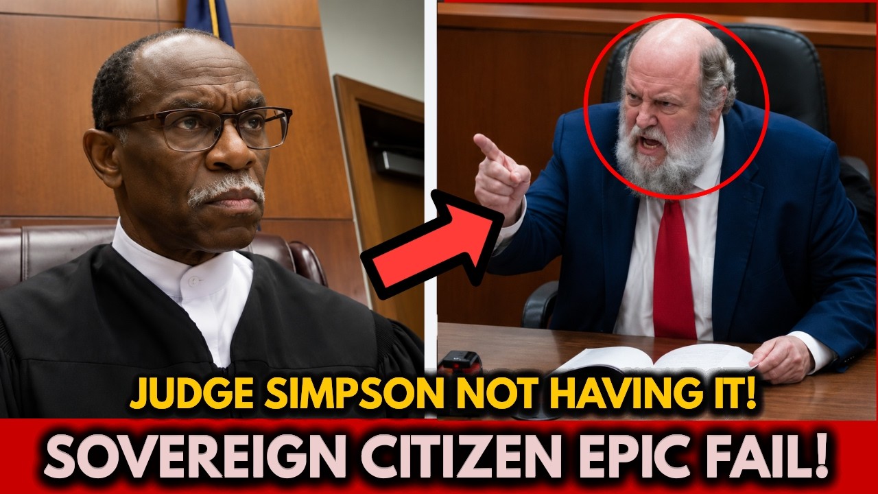 Sovereign Citizen Files FRIVOLOUS Lawsuit &ndash; Furious Judge Simpson Forces Him to APOLOGIZE!