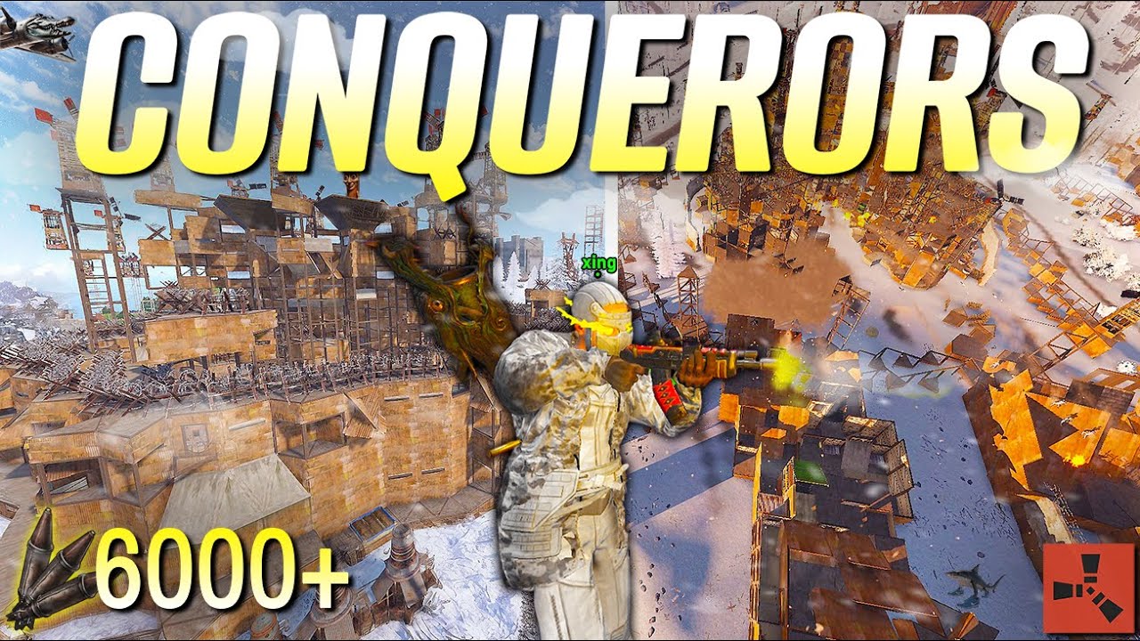 CONQUERING ZERGS with 6000 Rockets+ ( a Rust Movie ) - Vital EU Monthly