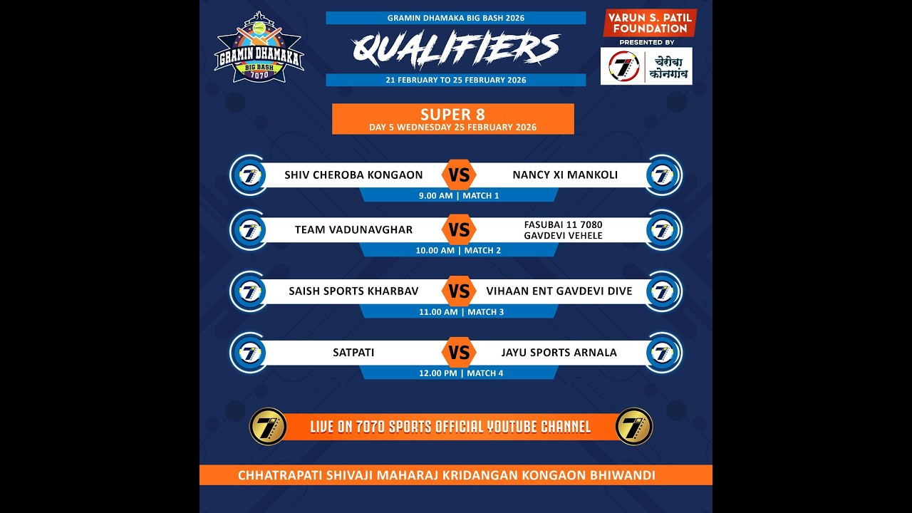 DAY 5 I QUALIFIERS I GRAMIN DHAMAKA BIG BASH 2026