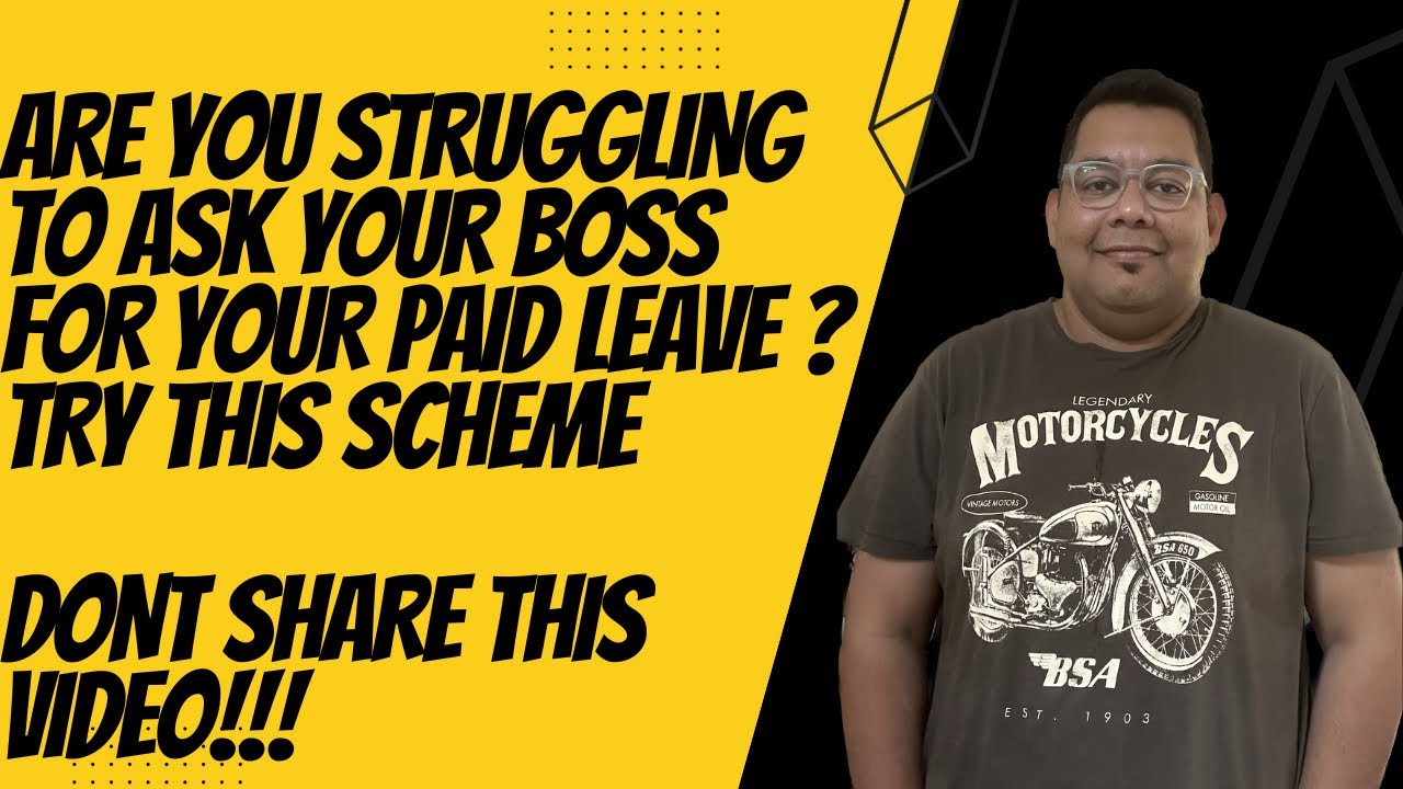 Your Manager Not Approving Your Leave ?Try this trick #youtube #toxic