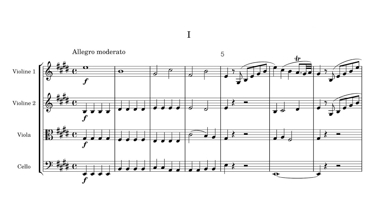 Antonín Reicha – String Quartet in E major, Op.95 No.1