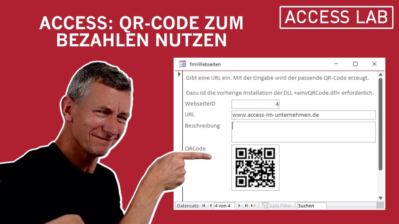 Access: QR-Code mit COM-DLL