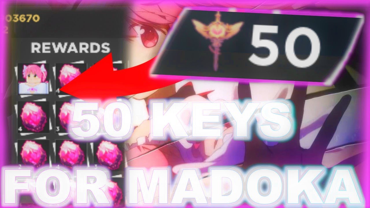 DOING *50 KEYS* IN ANIME DIMENSIONS FOR MADOKA! (CRAZY LUCK)