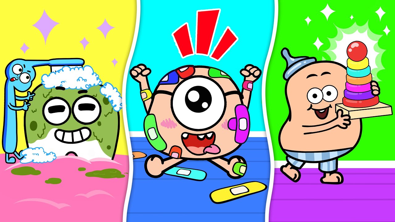 Brush Your Teeth | Boo Boo Song (Colorful Bandage) | Sharing Is Caring | Kids Songs | Doctor Sophia