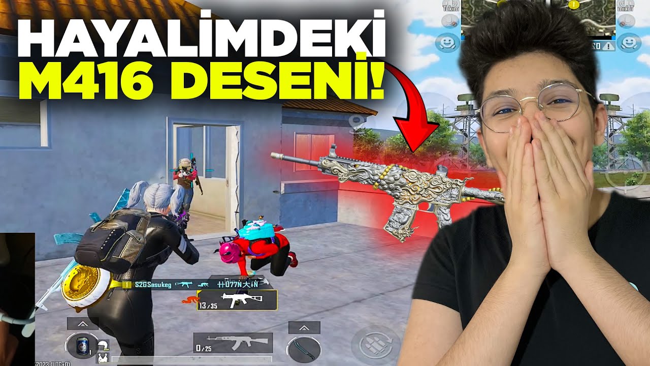 HAYALİMDEKİ M416 DESENİ İLE OYNADIM! - PUBG MOBİLE