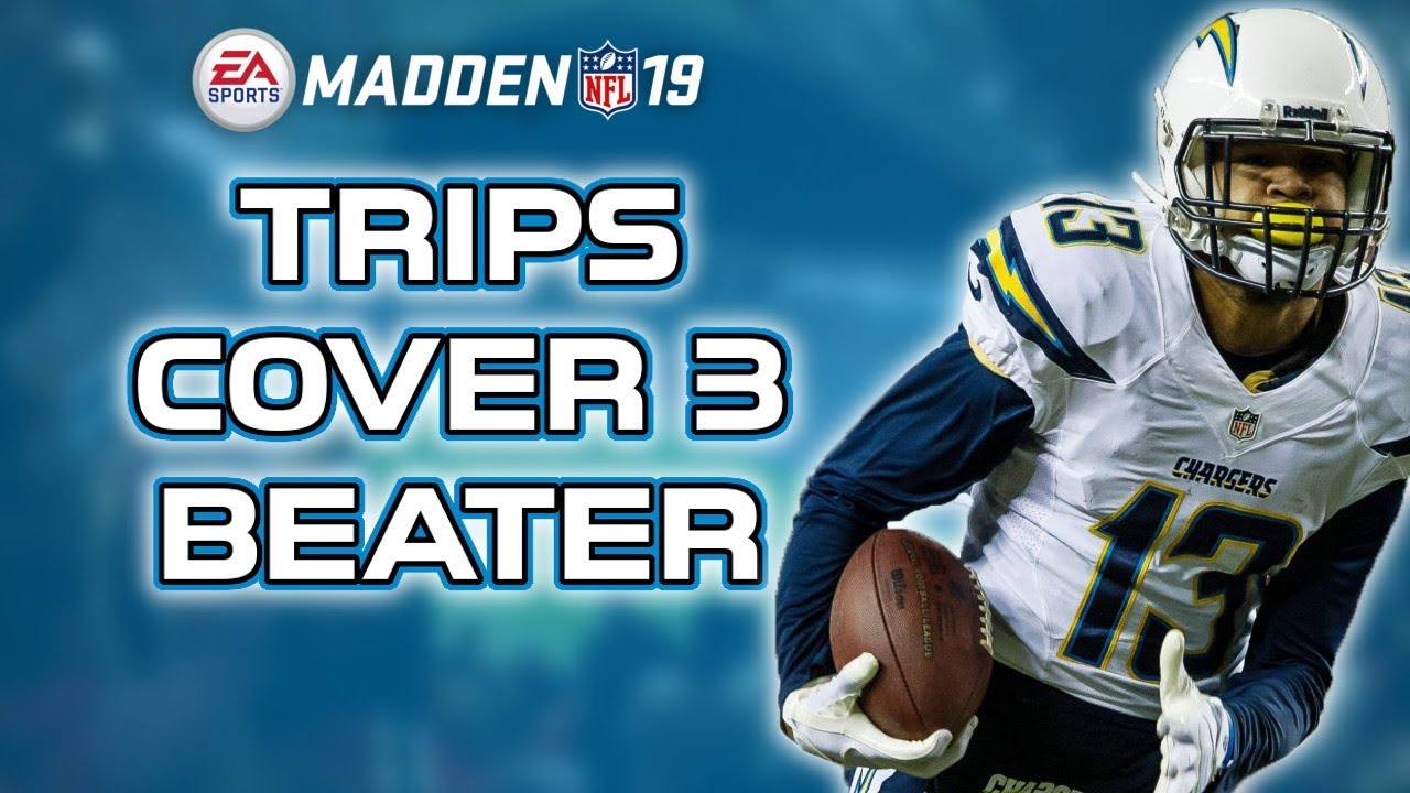 COVER 3 BEATER  - Gun Trips: PA Shot Crossers - Madden 19 Tips