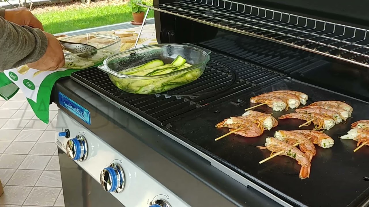 Barbacoa gas/metano Campingaz 4 Series LS Plus D Dualgas horno, plancha, parrilla, mód. culinario