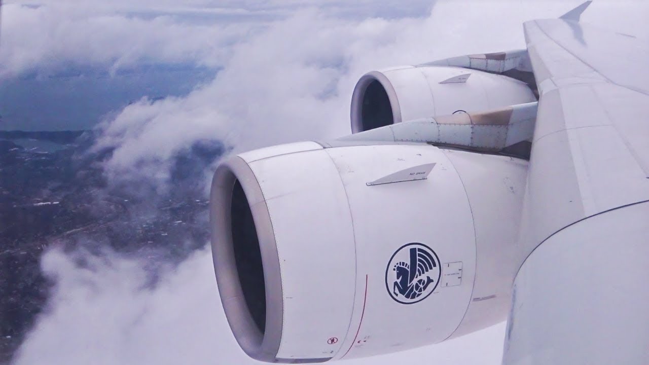 Air France A380-800 - Beautiful Smooth Landing New York JFK Airport