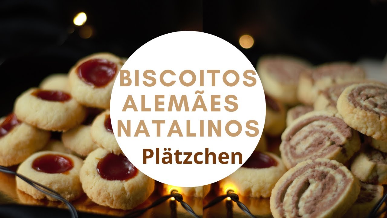 Plätzchen: Receita de biscoitos alemães para o Natal I Uma única massa, dois tipos de biscoitos!
