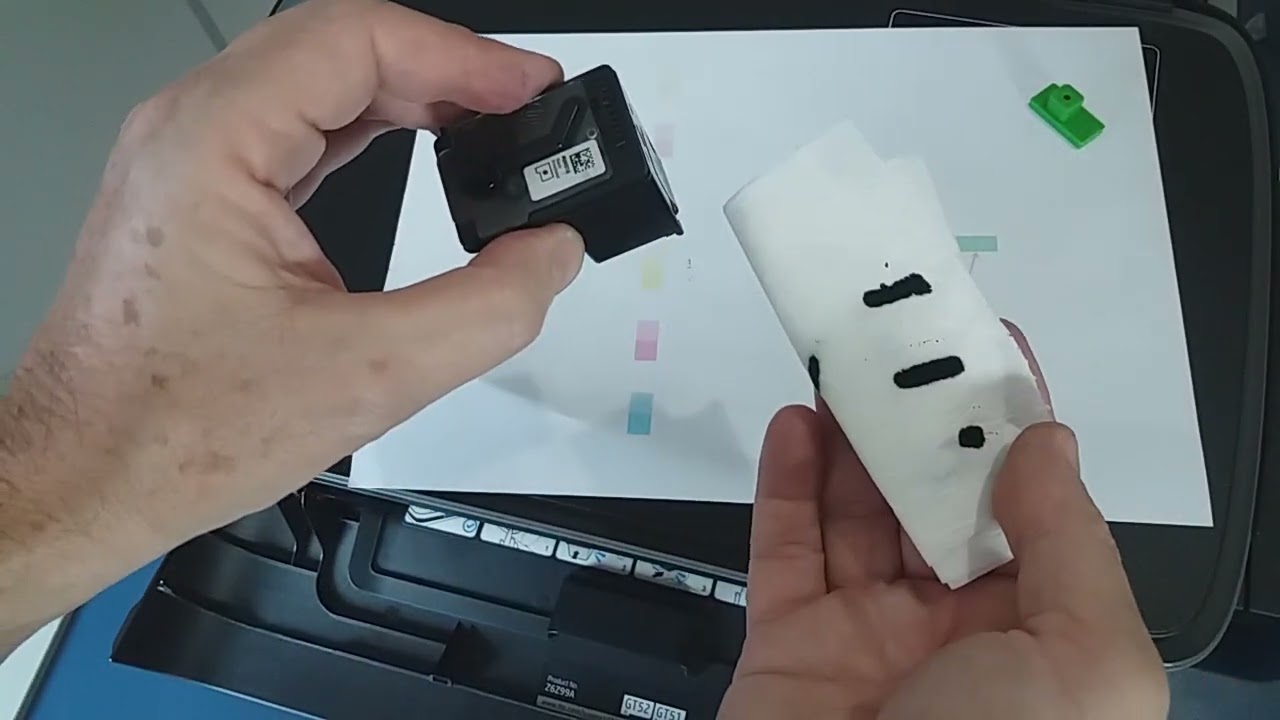 Como recuperar o cabeçote HP ink tank 412 410 falha na impressão