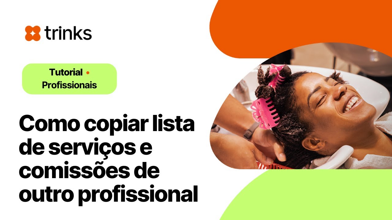 Como copiar lista de servi&ccedil;os e comiss&otilde;es de outro profissional