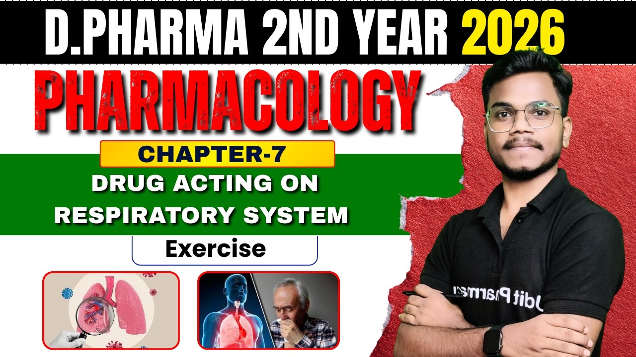 Drug Acting on Respiratory System Exercise | Important Questions | Pharmacology Chapter 7