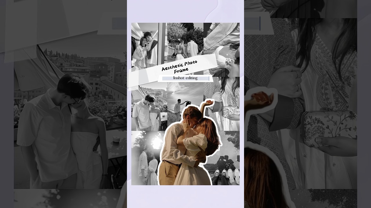 InShot photo frame editing tutorial! 🌸| inshottutorial |#InShotEditing #PhotoFrameEdit #aesthetic
