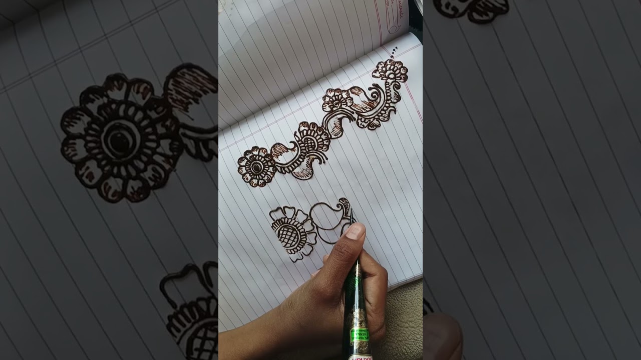 Simple Arabian mehandi 🪷🌷🌿#mehndi #newthumbmehndi #viralvideo #hennatattoodesign #simple #arabian 