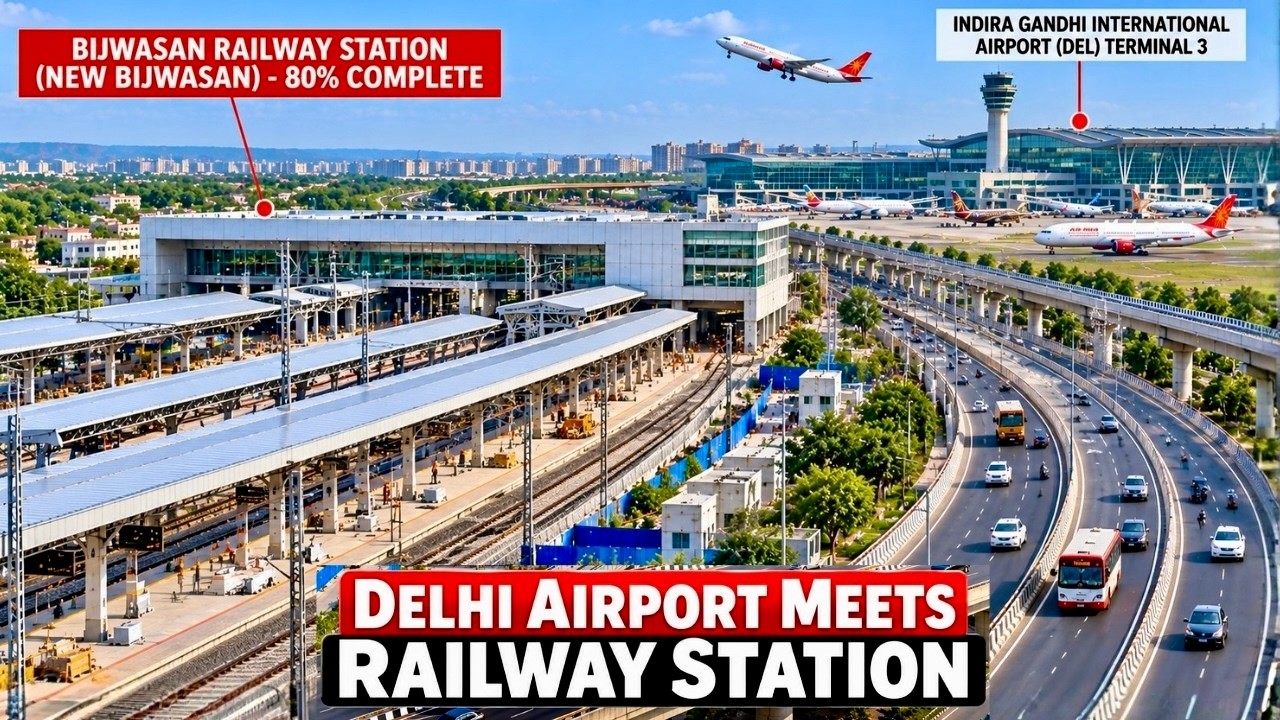 NEW INDIA 2026 | Delhi Airport Meets New Bijwasan Railway Station! | Cyber City to Dwarka Corridor