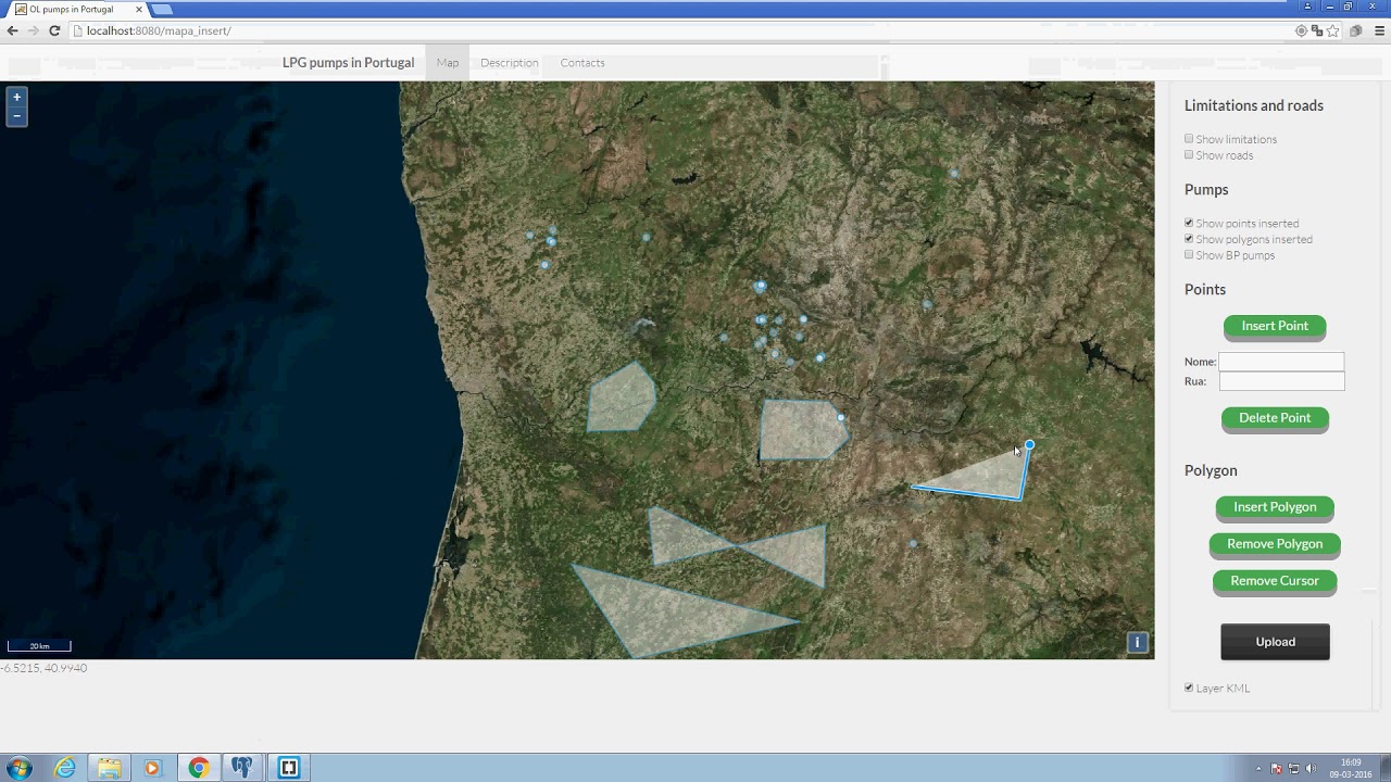OpenLayers 3 + Geoserver + PostGres + KML Upload