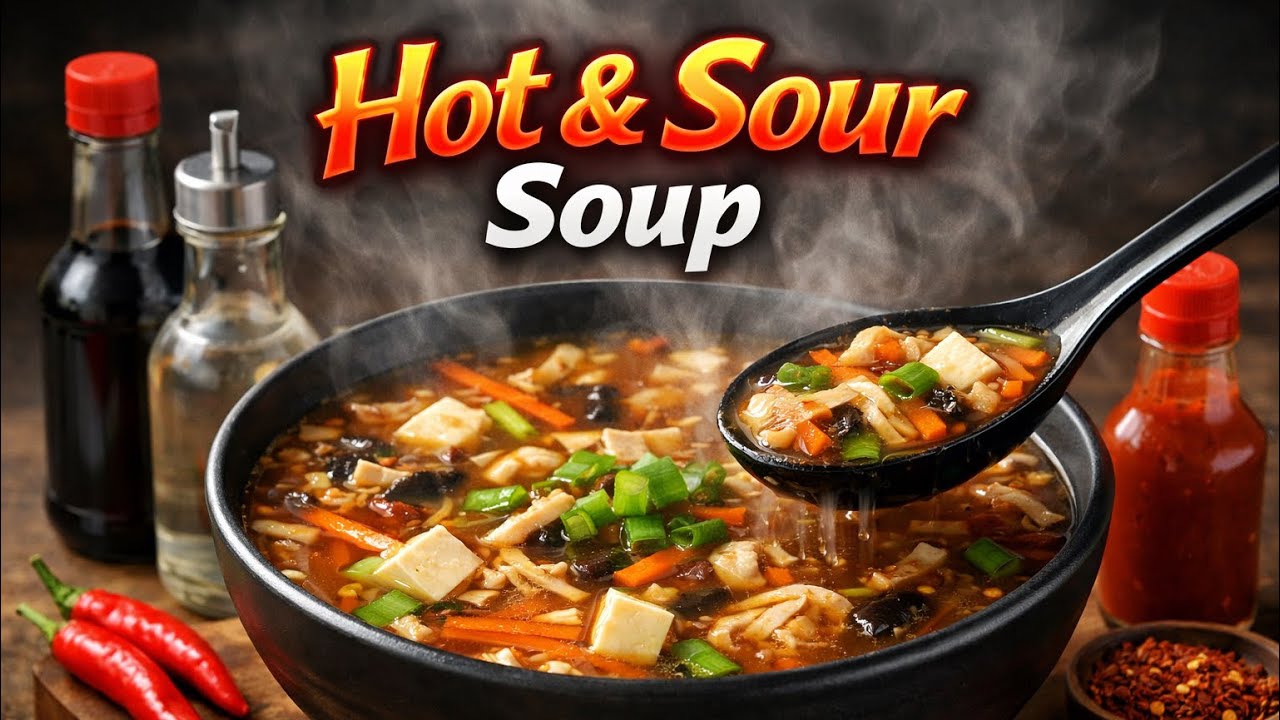 Restaurant Style Hot & Sour Soup | Ghar Par Chinese Soup Bilkul Bazaar Jaisi | Jutt da Tarka