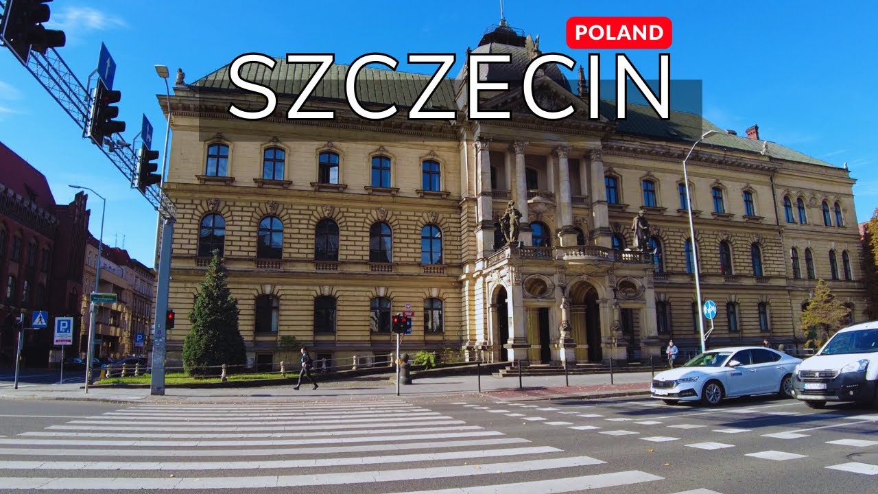 City of Szczecin, Poland 🇵🇱 Walking Tour Harbour Gate - General Anders Park