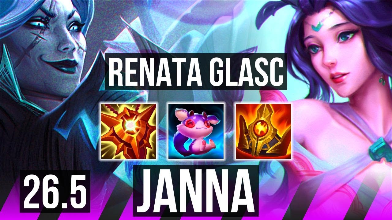 RENATA GLASC & Draven vs JANNA & Twitch (SUP) | EUNE Master | 26.5