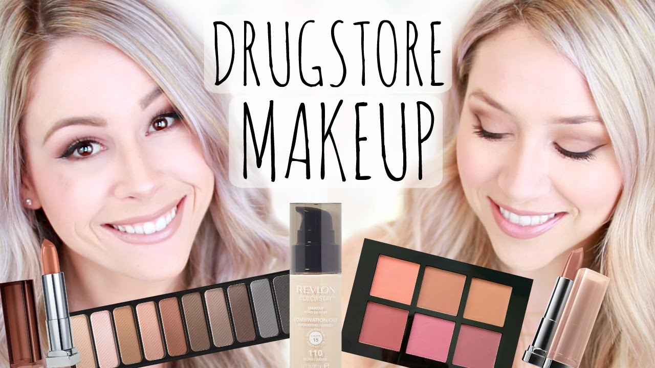 DRUGSTORE Full Face Makeup + First Impressions