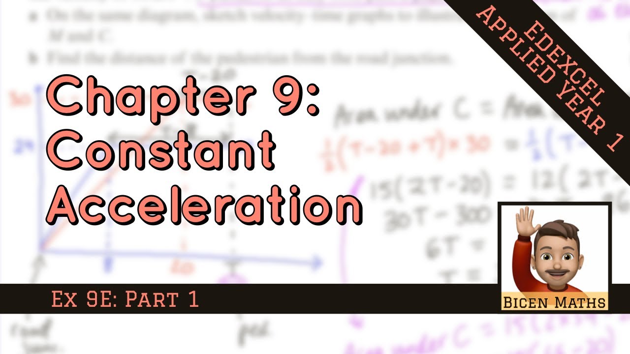 Constant Acceleration 7 • Vertical Motion Under Gravity • Mech1 Ex9E • 🚀