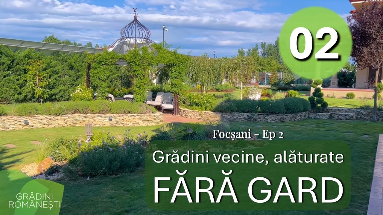 Grădini alăturate fără gard între ele la Focșani - peisagist Florin Murgu - Ep.2 GRĂDINI ROMÂNEȘTI