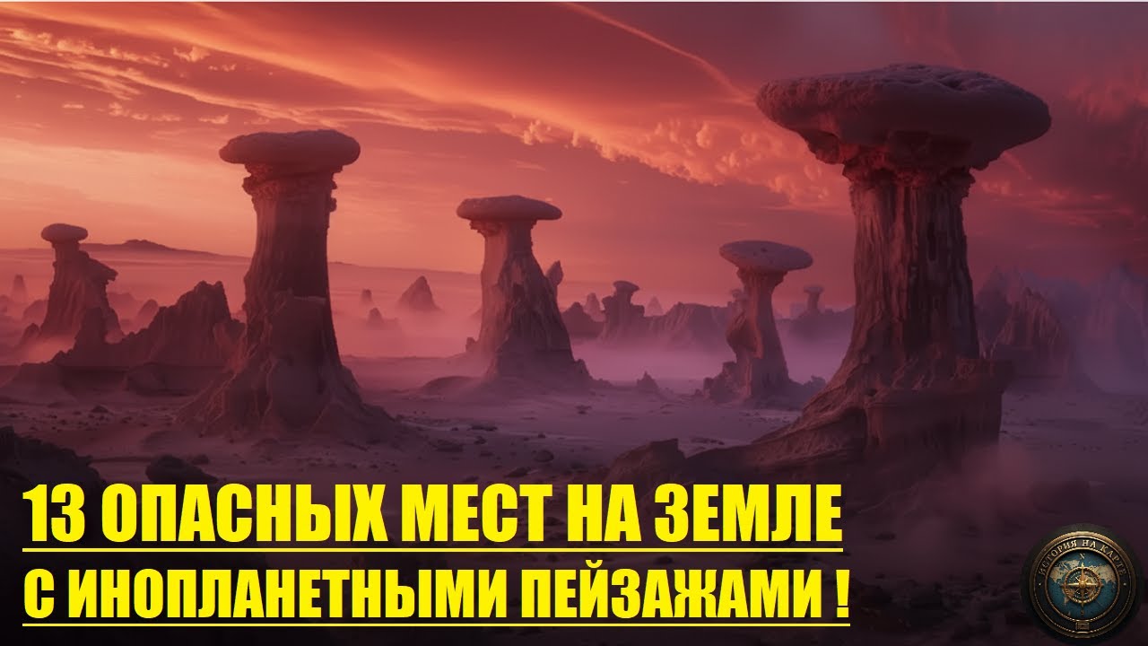 13 локаций на КАРТЕ, где вы почувствуете себя на ДРУГОЙ ПЛАНЕТЕ.