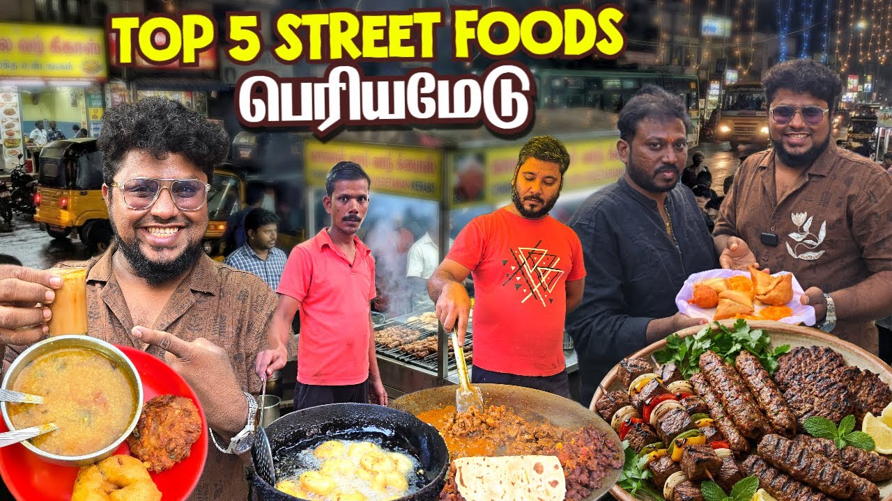 🔴 PERIYAMET Top 5 Street Foods | Tamil Food Review #shorts #live