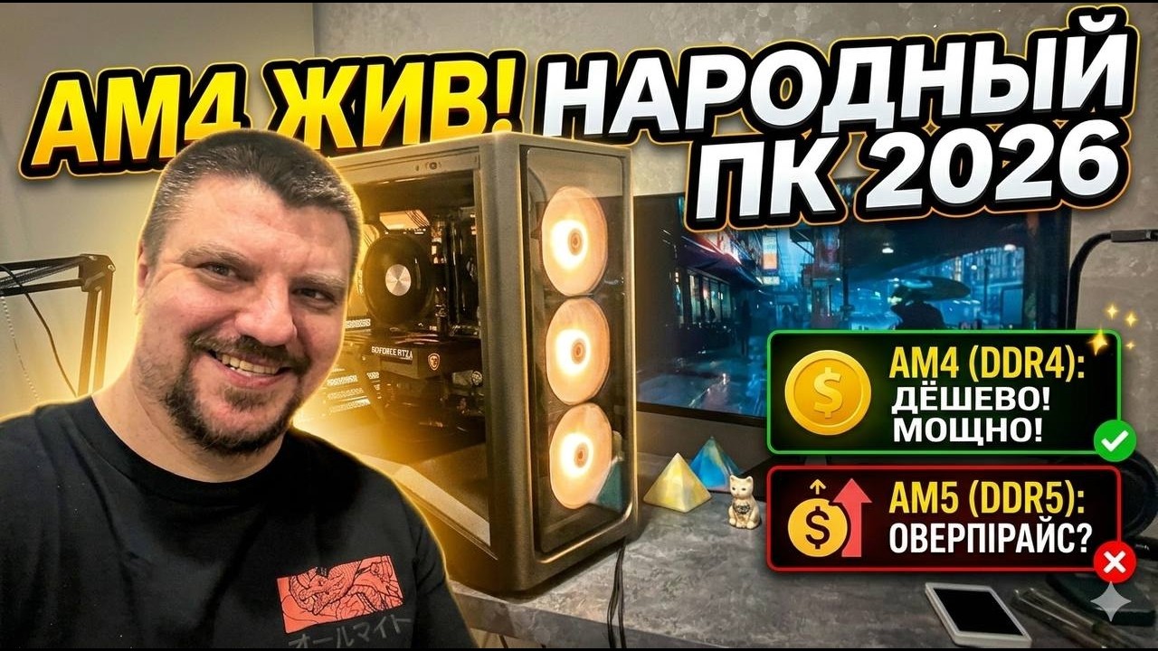 ХВАТИТ ПЕРЕПЛАЧИВАТЬ! Почему в 2026 году я всё еще собираюна AM4? (Ryzen 5600X + RTX 5060)