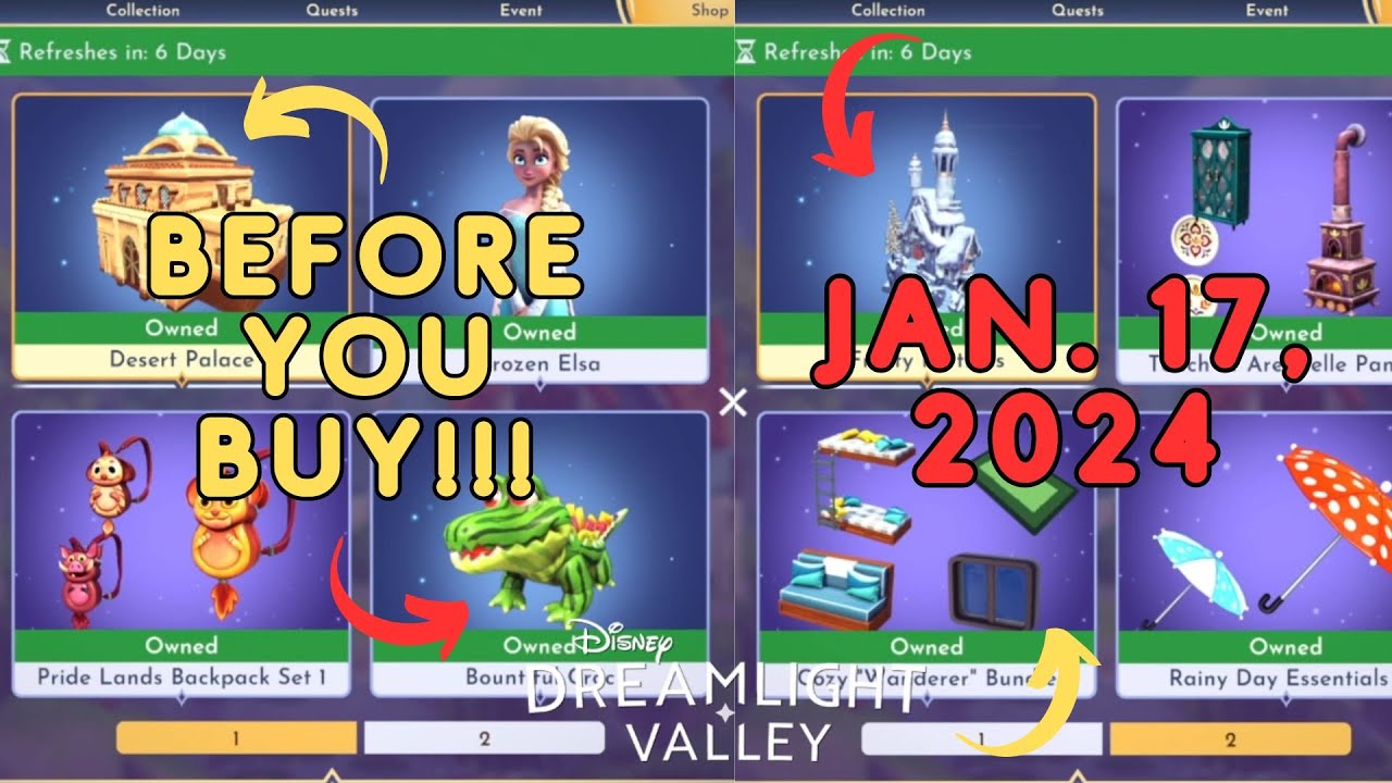 BEFORE YOU BUY This Weeks Premium Items SHOWCASE & Review - Disney Dreamlight Valley (Jan. 17, 2024)