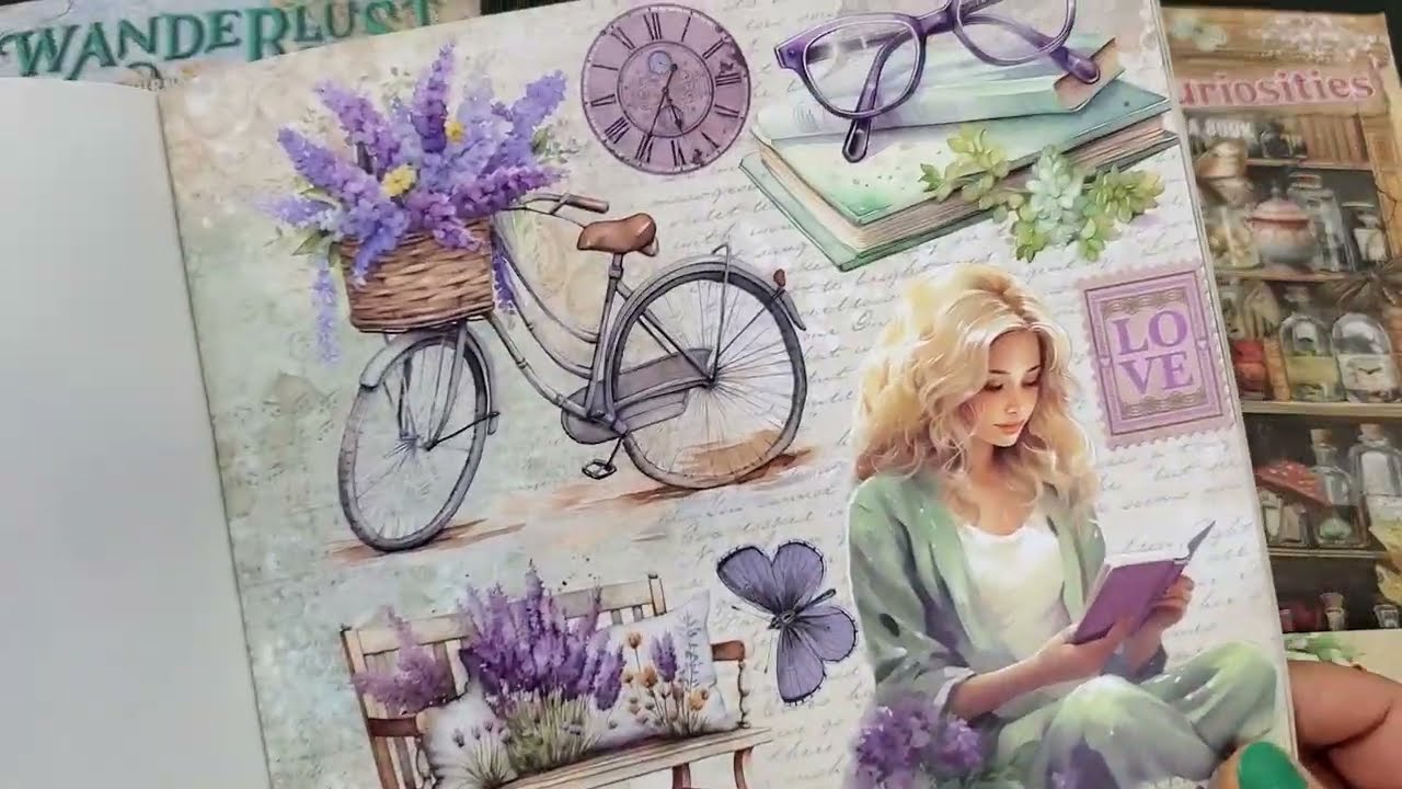 Ciao Bella Book Lovers Junk Journal Ephemera Book Let's See!!!