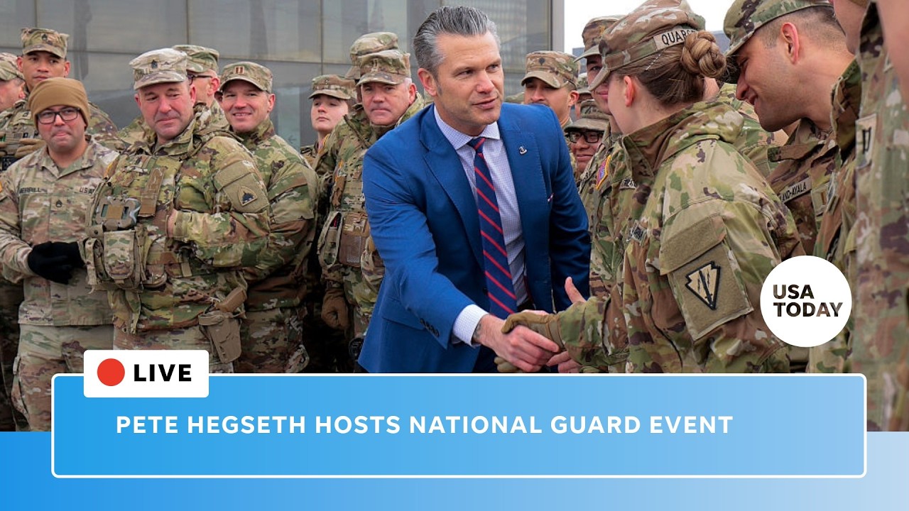 Live: Sec. Pete Hegseth hosts ceremony with National Guard in Washington, DC