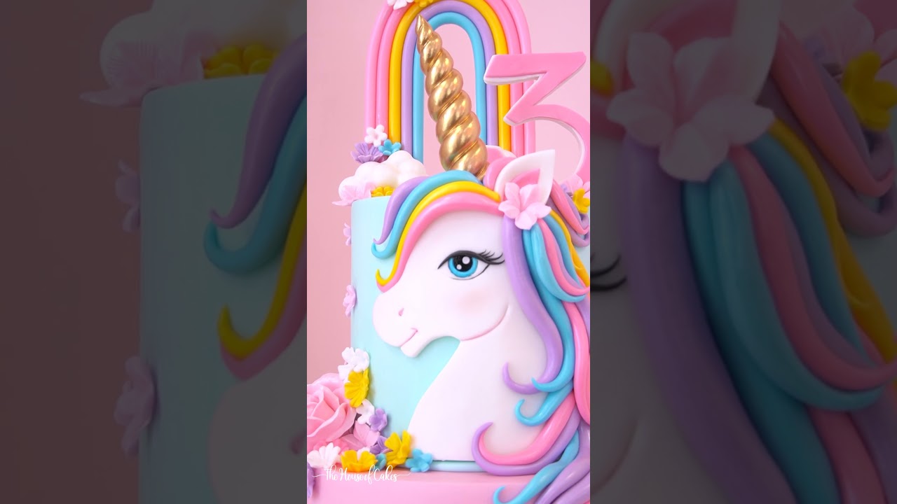 Magical Unicorn Cake: Watch the Transformation #shorts