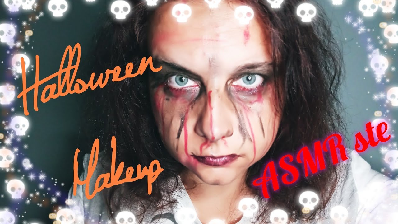 GRWM ASMR halloween makeup make up artist 🎃 ti trucco per halloween (no talking) roleplay