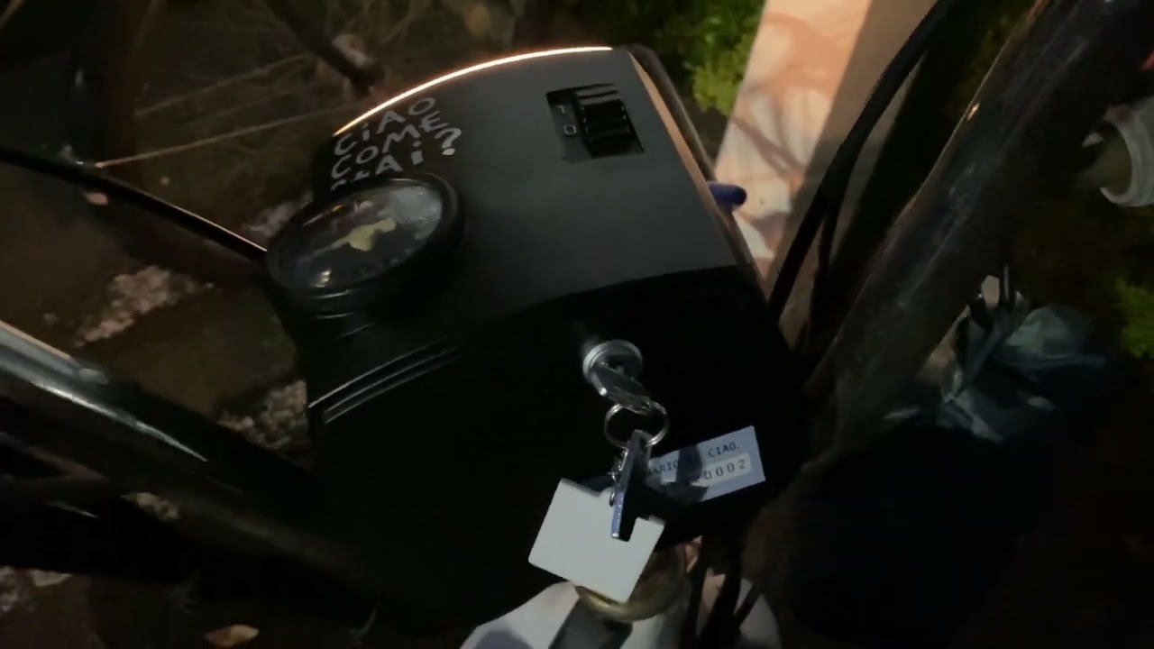 piaggio ciaoシリンダーキーでON&OFF