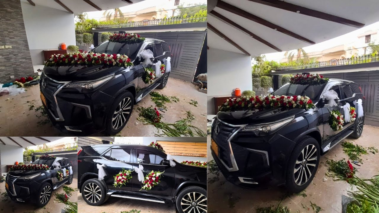 How To Decorate a Wedding Car - Marriage Flowers Car Decoration Ideas - Dulhe ki Car ki Sajawat