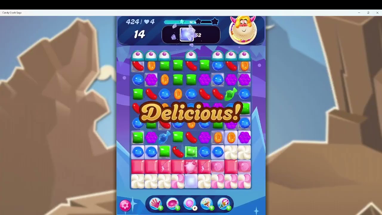 Candy Crush Saga Nightmare Level 424 Completed | Audio Talkthrough | F2P Tips
