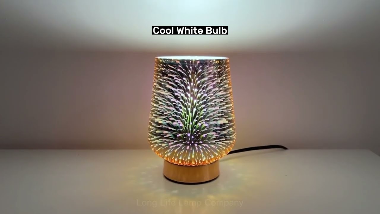 Modern Glass 3D Speckle Copper Table Lamp CL001