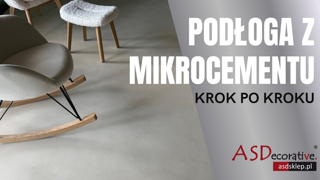 Podłoga z mikrocementu Medium Fast 20m2 w 6,5 godziny