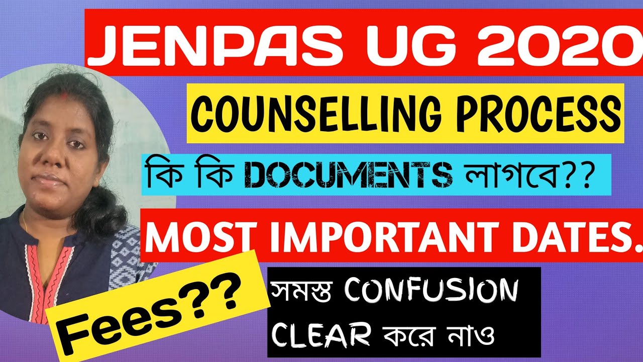 JENPAS UG 2020 Counselling Related All Details/JENPAUH 2020 New Update/B.Sc Nursing Course ADMISSION