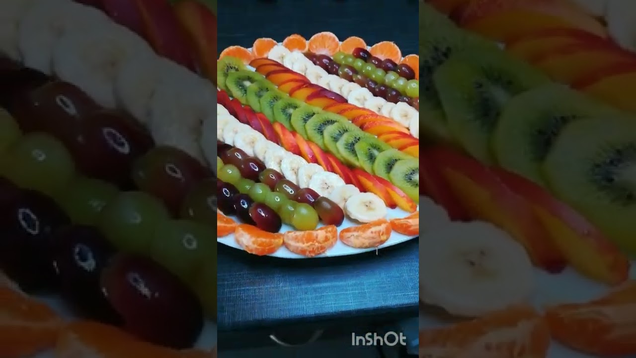 Fruit decoration idea | Salad plate decoration