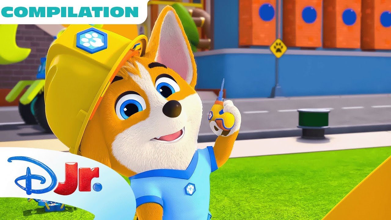 Pupstruction Time to Build MEGA Compilation! 🚜🐾 Build Playgrounds, Islands, and More! | @disneyjr  ​