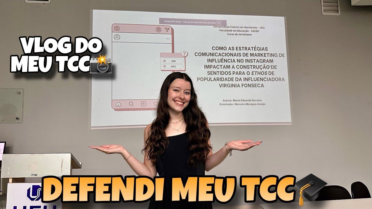 DEFENDI MEU TCC NA UFU😱| Vlog Defesa do Meu TCC de Jornalismo!!!