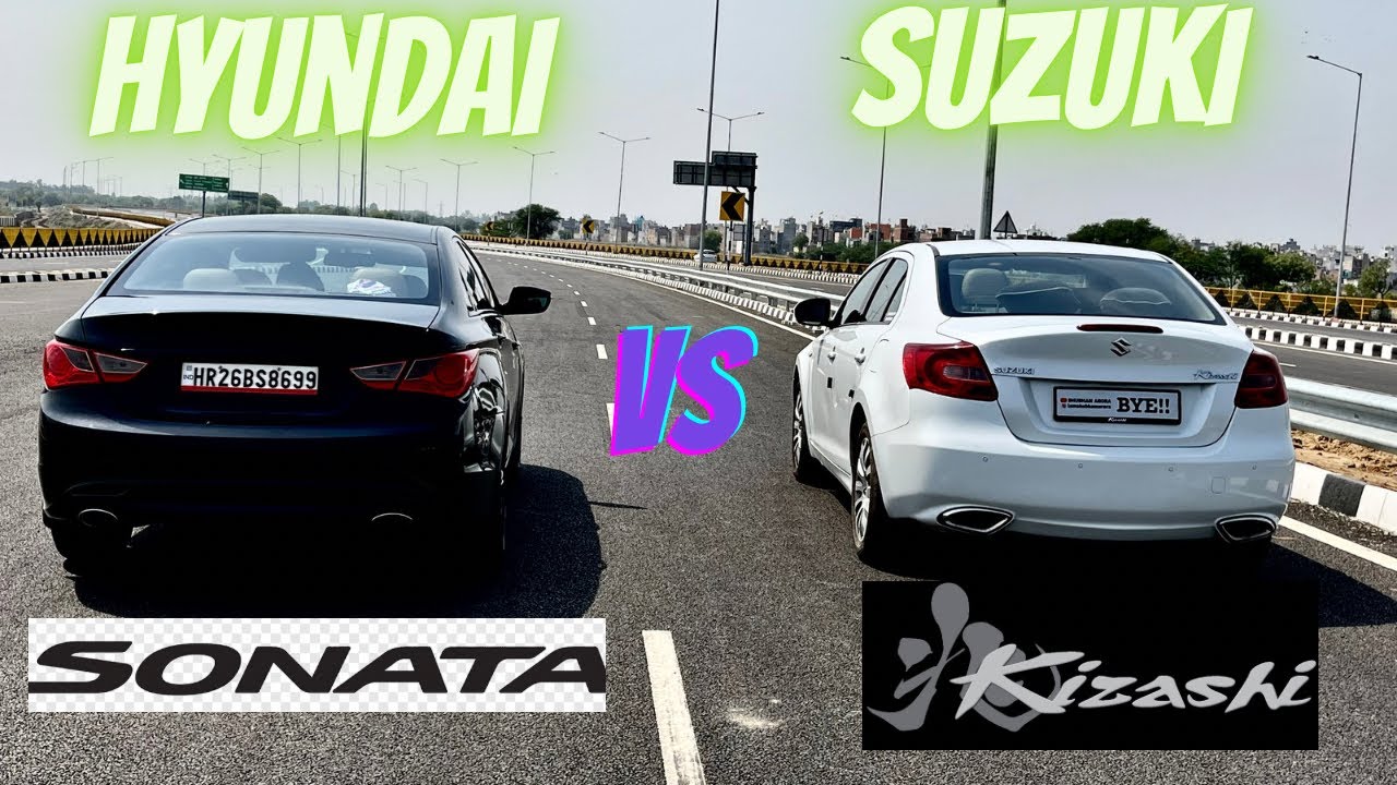 Sonata VS Kizashi Drag Race 🔥| Suzuki ने Kya Rocket बना दिया Ye 😱 @SHUBHAMARORA.