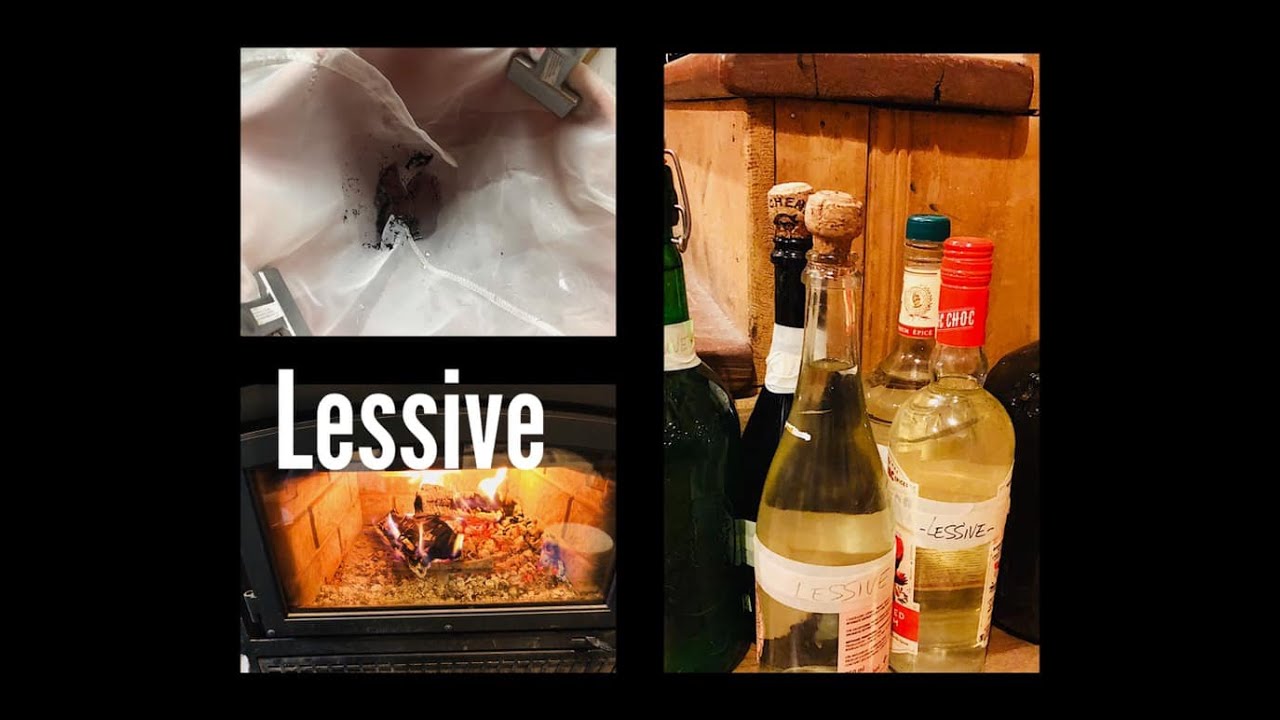 Lessive avec des cendres,  produits à récurer