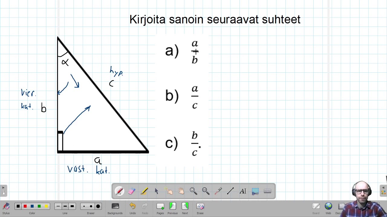 1.0 (x) Sivujen suhteet sanallisesti