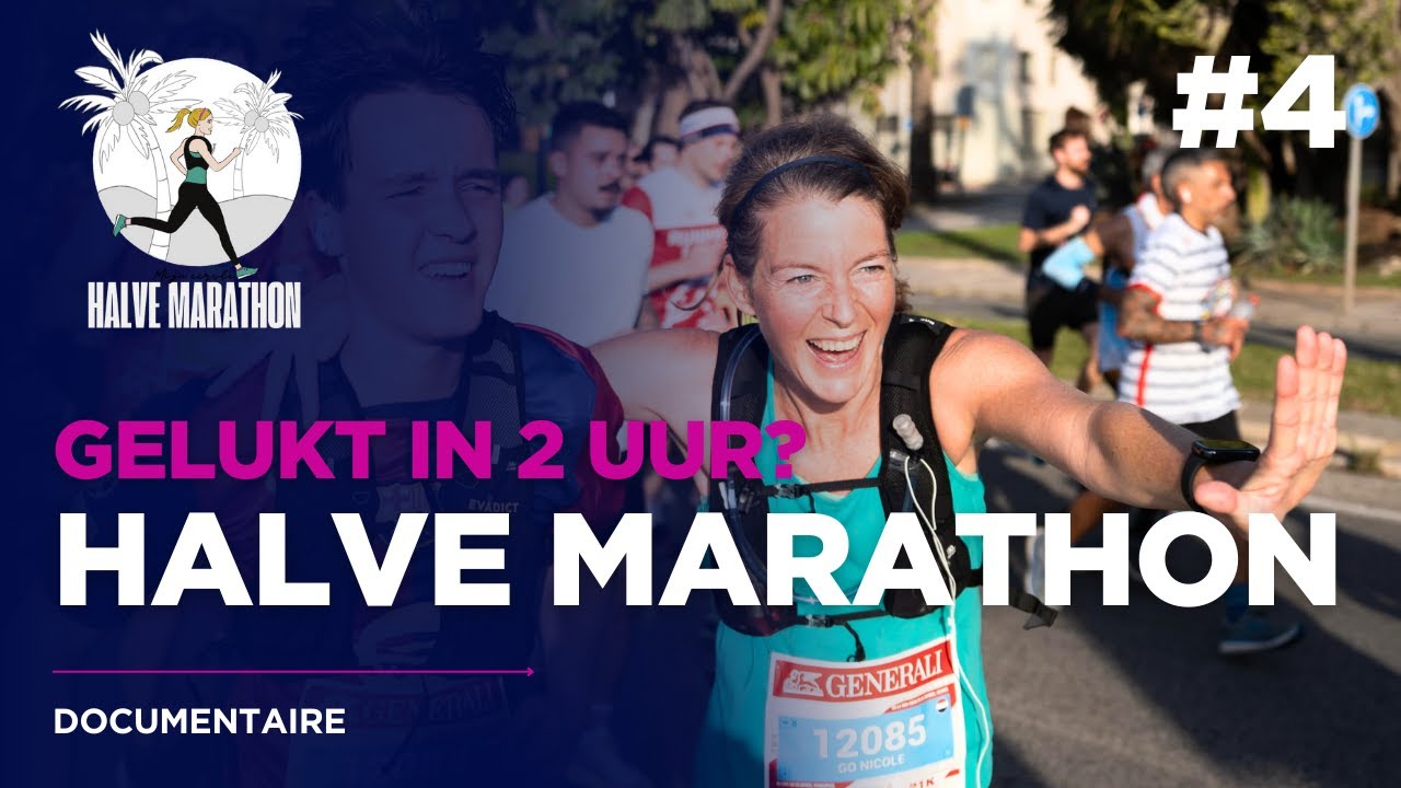 #4 MIJN EERSTE HALVE MARATHON langs Malaga Beach House, onder de 2 UUR GELUKT? - HALVE MARATHON DOCU