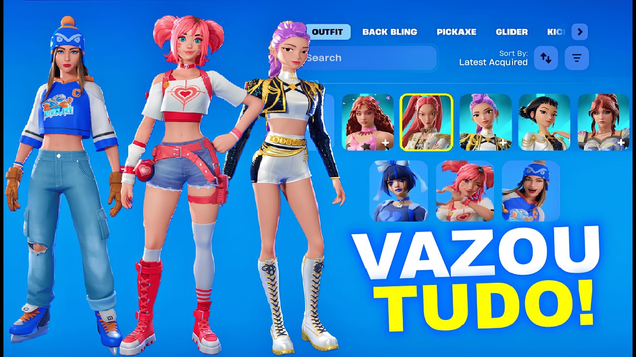 VAZOU TUDO! Novas Skins, Novos Pets e Emotes no Fortnite